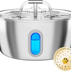 Stainless Steel Water Fountain for Cats/Dogs